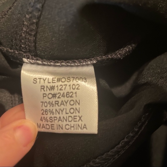 Oober Swank Coated High Waisted Moto Leggings Black - Picture 12 of 14